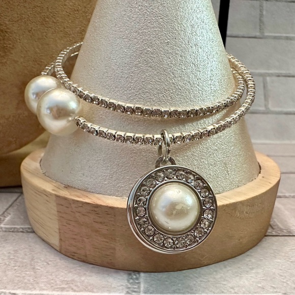 Pearl bead & rhinestone set - Picture 7 of 11